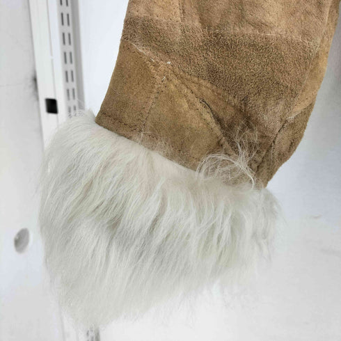 indio ファー パッチワークスエードジャケット レディース import:M